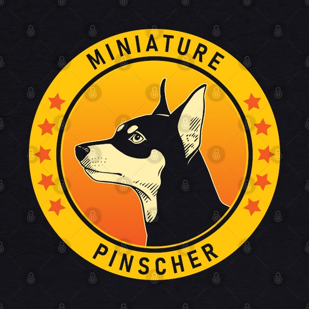 Miniature Pinscher Dog Portrait by millersye